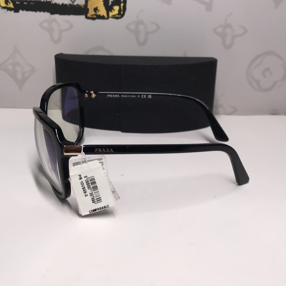New Authentic Prada SPR 10V 1AB-09H Women’s Fashion Glasses – Black - Picture 6 of 15